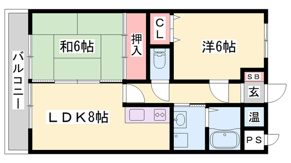 リバーサイド白鷺の物件間取画像